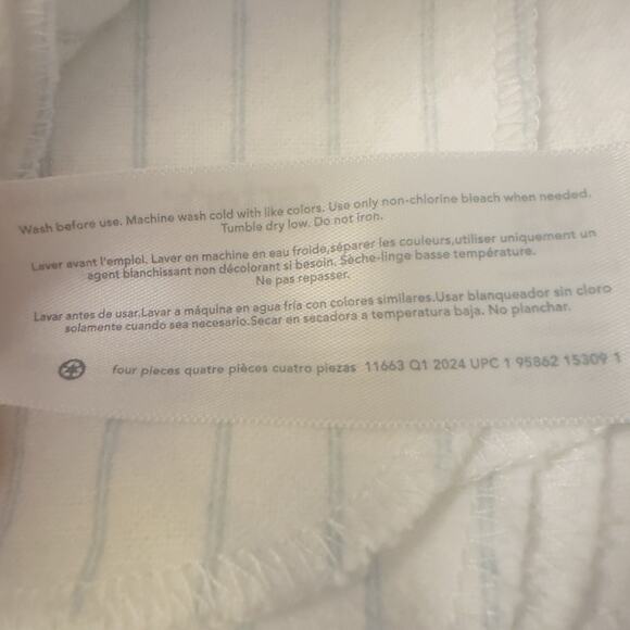 Vintage Carter’s Baby Receiving Blankets Lot of 2 Stars & Stripes 100% Cotton - Picture 6 of 8